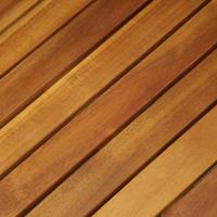 3-delige Bistroset inklapbaar met kussens massief acaciahout - thumbnail