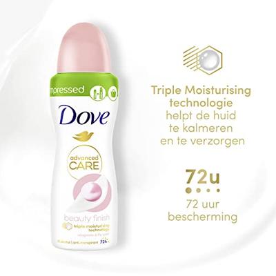 Dove Deodorant spray beauty finish 100 Milliliter Dove Deodorant spray beauty finish 100 Milliliter