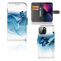 iPhone 13 Mini | Telefoonhoesje | Met pasjeshouder | Vlinders - thumbnail