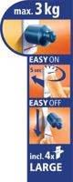 tesa POWERSTRIPS® Waterproof dubbele haak Wit Inhoud: 1 stuk(s) - thumbnail