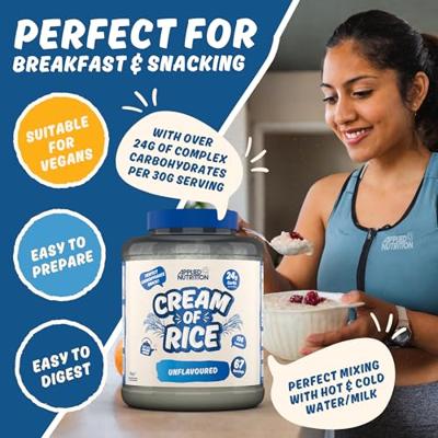 Applied Nutrition Cream of Rice Raspberry Ripple (2000 g) - thumbnail