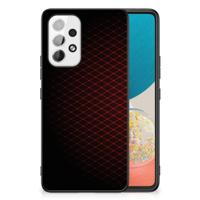 Samsung Galaxy A53 Back Case Geruit Rood - thumbnail
