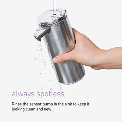 Simplehuman Zeepdispenser Sensor Oplaadbaar 266 ml RVS Glimmend Zilver - thumbnail
