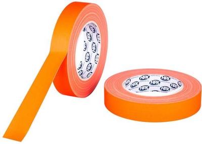 HPX gaffer tape fluo | oranje | 25mm x 25m - fo2525 - fo2525