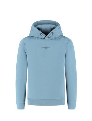 Ballin winter hoodie jongens - blauw/grijs - logo