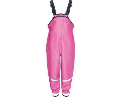 Playshoes regenbroek bretels fleece gevoerd Uni Fuchsia-140