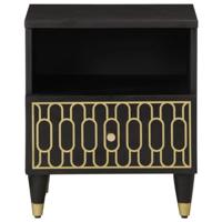 Nachtkastje 40x33x46 cm massief mangohout - thumbnail