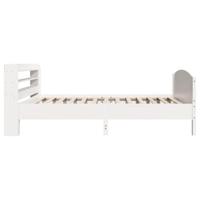 Bedframe zonder matras massief grenenhout wit 90x200 cm - thumbnail
