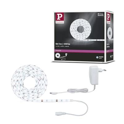 Paulmann SimpLED 78975 LED-strip complete set Met connector (male) 12 V 5 m Daglichtwit 1 stuk(s) Paulmann SimpLED 78975 LED-strip complete set Met connector (male) 12 V 5 m Daglichtwit 1 stuk(s)