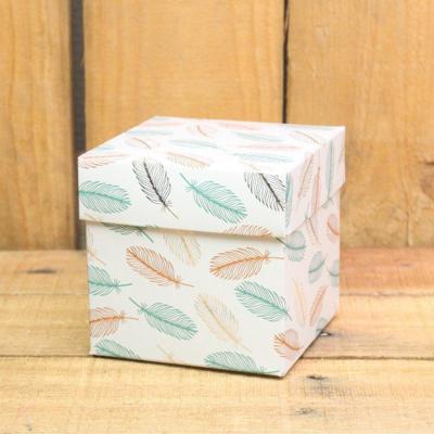 Bonbon doosjes - Chocolade doosje - Veertjes metallic - 24 stuks