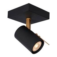 Lucide GRONY - Plafondspot - LED Dim to warm - GU10 - 1x5W 2200K/3000K - Zwart - thumbnail