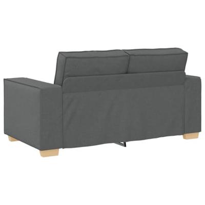 Bankstel met kussen 3 pcs Grijs 220 x 78 x 84 cm Stof