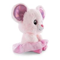 Nici glubschis pluchen knuffel ballerina muis yammy, 15cm - thumbnail