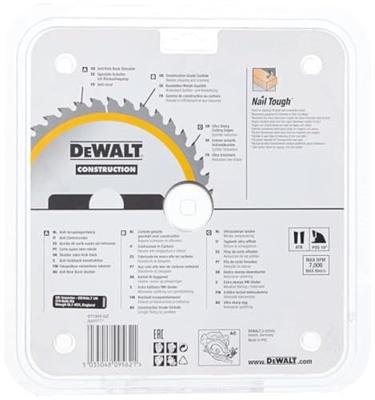 DeWALT Cirkelzaagblad voor Hout | Construction | Ø 190mm Asgat 30mm 40T - DT1945-QZ