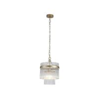 Searchlight HanglampLara goud met helder glas Ø 26cm - 11200-1GO - thumbnail