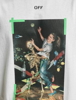 Off-White / t-shirt Pascal Print S/S in wit Off-White / t-shirt Pascal Print S/S in wit