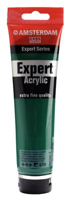 Royal Talens Amsterdam Expert Series Acrylverf Tube 150 ml - Permanentgroen Donker 619