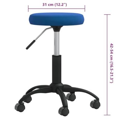 VidaXL Massagekruk fluweel blauw - thumbnail