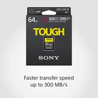 Sony ProSD Tough 18x stronger - 64GB UHS-II R300 W299 - V90 - thumbnail