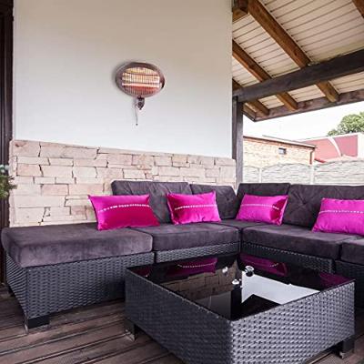 Nedis Patio Verwarmer | 2000 W | IP34 | Zwart | 1 stuk - HTPA110EBK HTPA110EBK