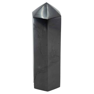 Edelsteen Facet Obelisk Shungiet 10 cm Edelsteen Facet Obelisk Shungiet 10 cm