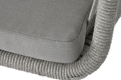 Tuinstoel Home ESPRIT Wit Grijs Aluminium Synthetische rotan 57 x 63 x 84 cm