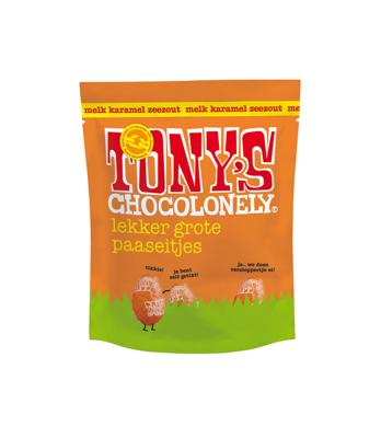 Tony's Chocolonely - Paaseitjes melk karamel zeezout - 178g Tony's Chocolonely - Paaseitjes melk karamel zeezout - 178g