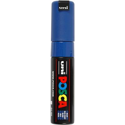 Uni-Posca Posca marker, afm pc-8k, lijndikte 8 mm, breed, blauw, 1 stuk