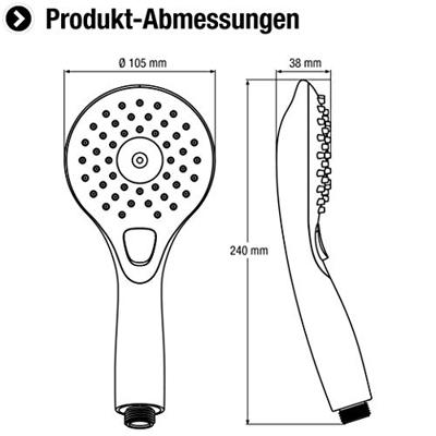 Cornat Handdouche Camini 3S Ak Ch - TECB3409