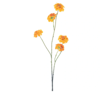 Mini zinnia spray orange 88 cm kunstbloem Erutan Avon - Erutan avon - thumbnail