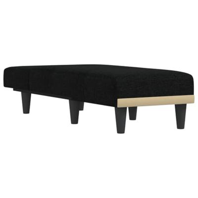 Chaise longue stof zwart Chaise longue stof zwart