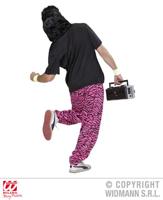 Baggy Broek 80&apos;s zebra roze - thumbnail