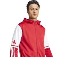 adidas Squadra 25 Hooded Trainingsjack Rood Wit - thumbnail