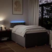 Boxspring met matras stof taupe 120x190 cm - thumbnail