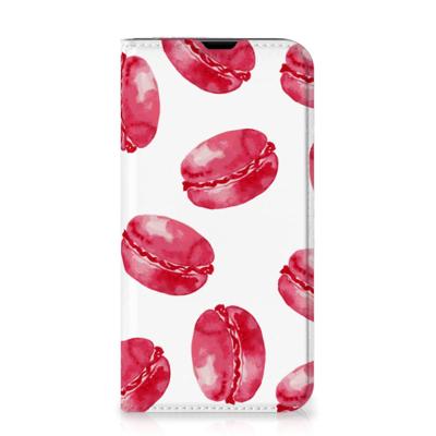 iPhone 13 Pro | Flip Style Cover | Pink Macarons
