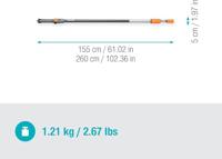 Telescoopsteel 18804-20 260 cm Cleansystem - thumbnail