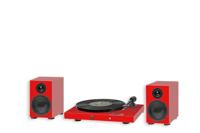 Pro-Ject Jukebox E1 OM5e Platenspeler Ingebouwde Versterker 2x25w - Rood - thumbnail