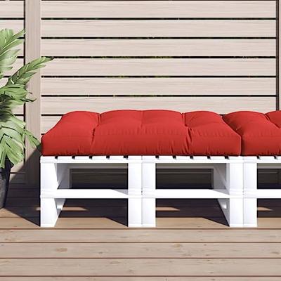 VidaXL Palletkussen 120x80x12 cm stof rood VidaXL Palletkussen 120x80x12 cm stof rood