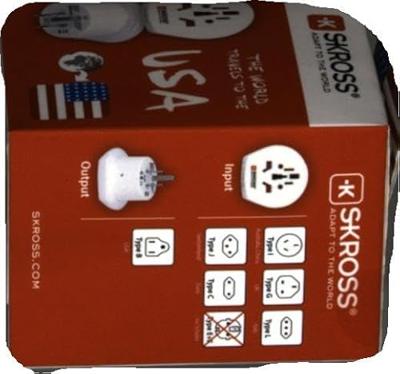 Reisadapter Wereld-naar-USA USB Geaard