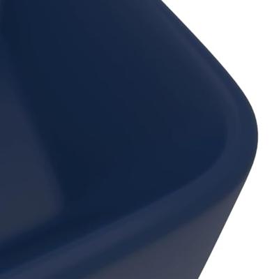 Wastafel 41x30x12 cm keramiek mat donkerblauw Wastafel 41x30x12 cm keramiek mat donkerblauw