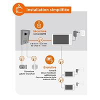 Bekabelde video-intercom, witte kleur - VisioKit 7 - SCS SENTINEL - thumbnail