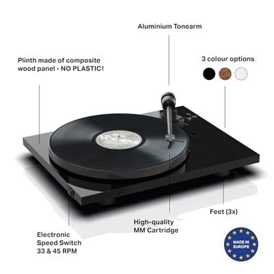 Pro-Ject E1 BT Platenspeler Zwart - thumbnail