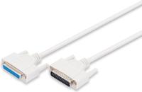 Digitus Verlengkabel Parallel [1x D-sub stekker 25-polig - 1x D-sub bus 25-polig] 2.00 m Grijs - thumbnail