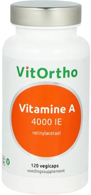 VitOrtho Vitamine A 4000IE 120 Vegetarische capsules