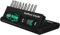 Wera Kraftform Kompakt 10 05056653001 Bitset 10-delig Plat, Kruiskop Phillips, Kruiskop Pozidriv, Binnen-Torx - thumbnail