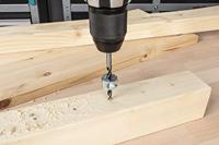 Wolfcraft Deuvelboor | Met centerpunt + D-stop | Ø8mm | 1 stuk - 2732000 - thumbnail