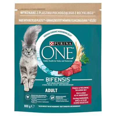PURINA One Bifensis Adult Beef - droog kattenvoer - 800 g