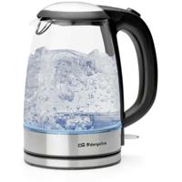 Waterkoker Orbegozo KT6045 Zwart Plastic 2200 W 1,7 L - thumbnail