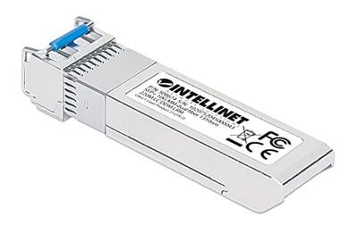 Intellinet 508674 Transceiver SFP+ Multimode LC Duplex 10GBase-LRM Zilver