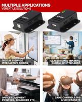 LINDY 42680 USB-extender USB-B Via netwerkkabel RJ45 50 m - thumbnail